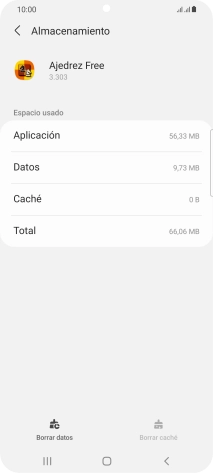 Pulsa la tecla de inicio para terminar y regresar a la pantalla de inicio.