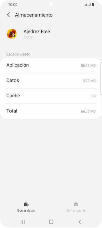 Pulsa la tecla de inicio para terminar y regresar a la pantalla de inicio.