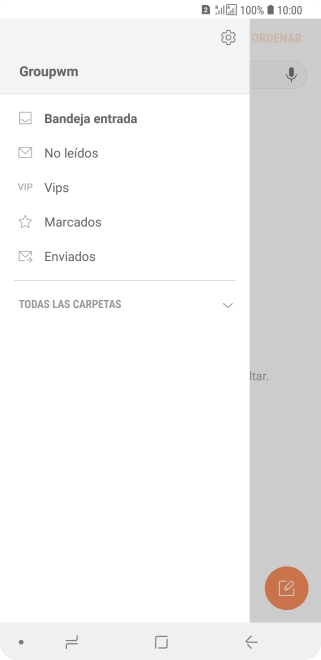 Pulsa la cuenta de correo electrónico deseada.