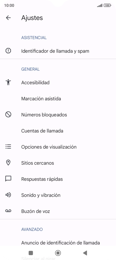 Pulsa Buzón de voz.
