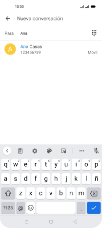 Pulsa el contacto deseado.