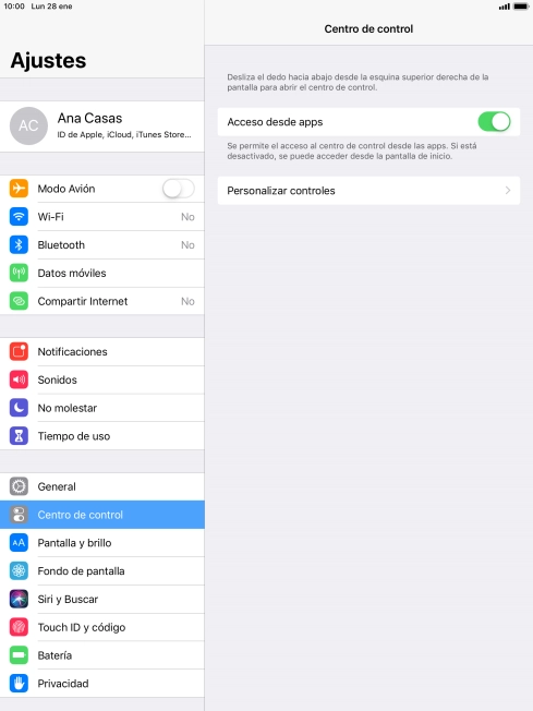 Pulsa el indicador junto a 