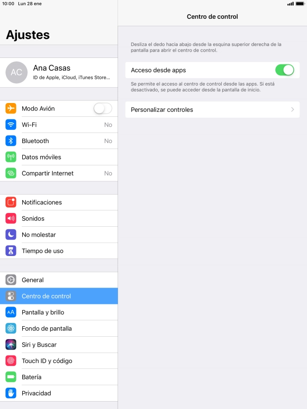 Pulsa el indicador junto a 