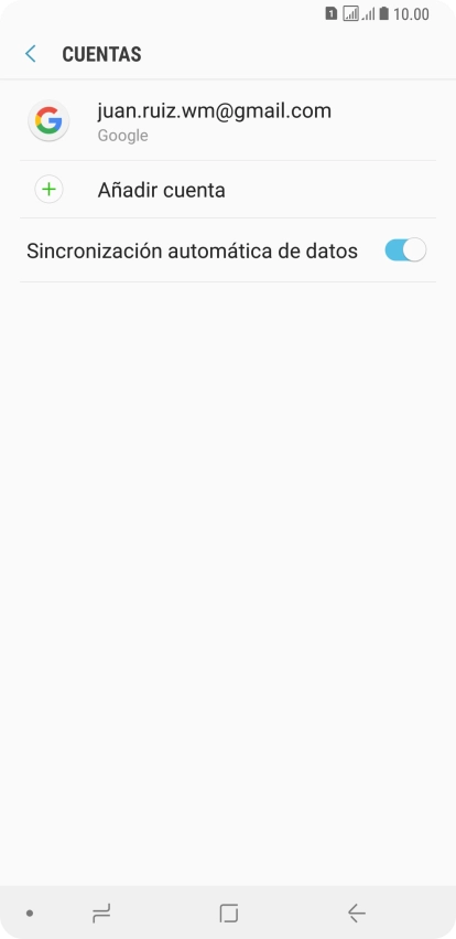 Pulsa Añadir cuenta.