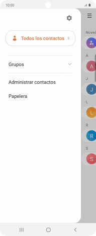 Pulsa Administrar contactos.