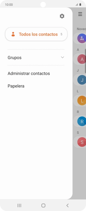Pulsa Administrar contactos.