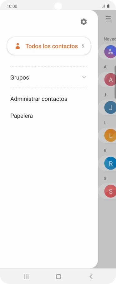 Pulsa Administrar contactos.