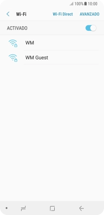 Pulsa la red wifi deseada.