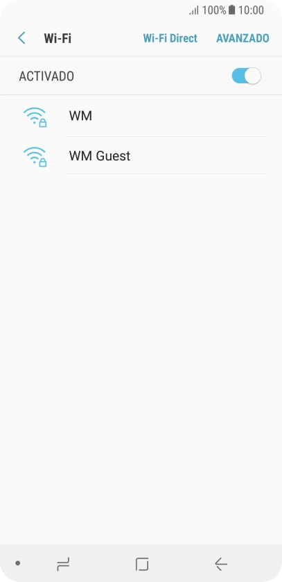Pulsa la red wifi deseada.