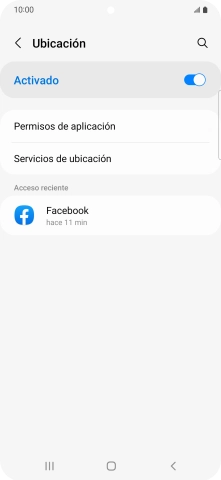 Pulsa Permisos de aplicación.
