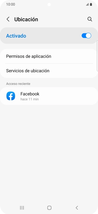 Pulsa Permisos de aplicación.