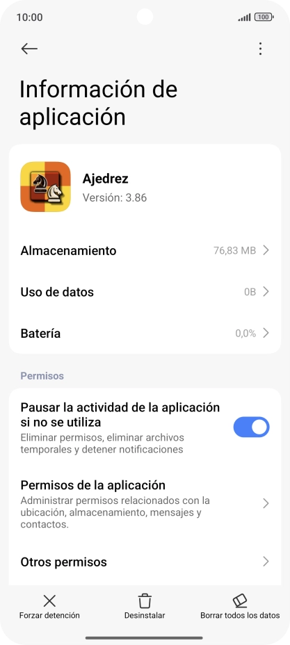 Desliza el dedo hacia arriba desde la parte inferior de la pantalla para terminar y volver a la pantalla de inicio.