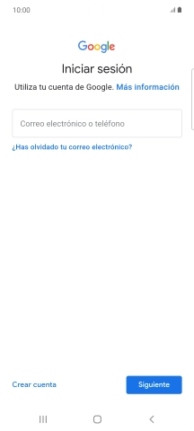 Si no tienes una cuenta de Google, pulsa Crear cuenta y sigue las indicaciones de la pantalla para ver cómo crear una cuenta nueva.