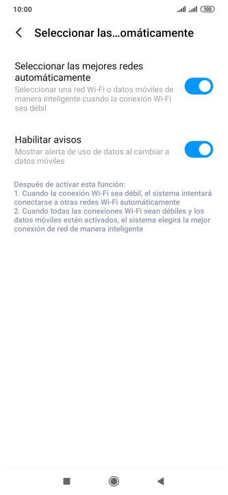 Pulsa el indicador junto a 