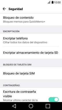 Pulsa Bloqueo de tarjeta SIM.