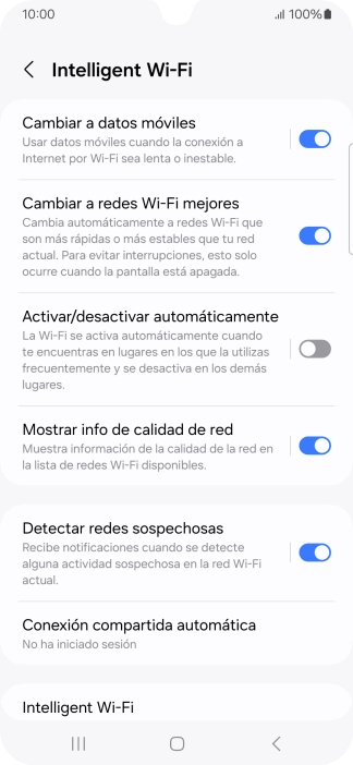 Pulsa el indicador junto a 