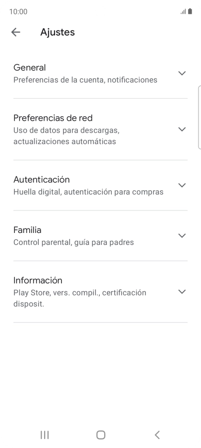Pulsa Preferencias de red.