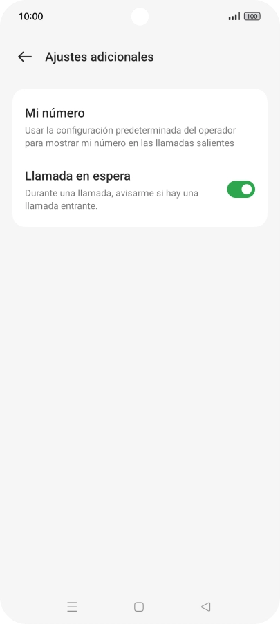 Pulsa el indicador junto a 