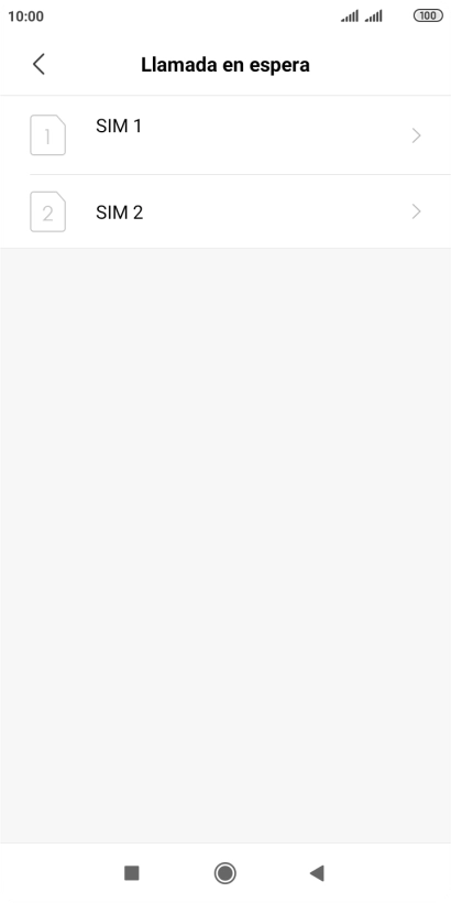 Pulsa la tarjeta SIM deseada.