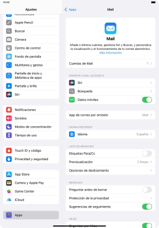Pulsa Cuentas de Mail.