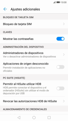 Pulsa Bloqueo de tarjeta SIM.