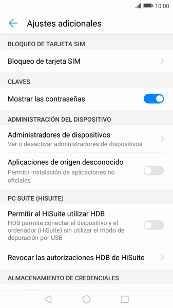 Pulsa Bloqueo de tarjeta SIM.
