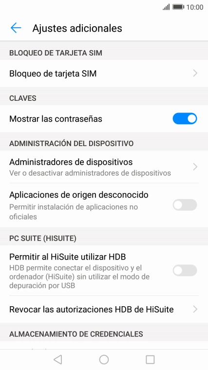 Pulsa Bloqueo de tarjeta SIM.