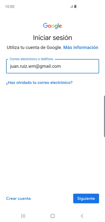 Pulsa Siguiente.