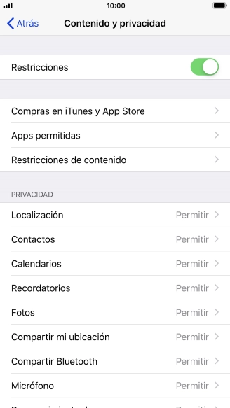 Pulsa la flecha hacia la izquierda.