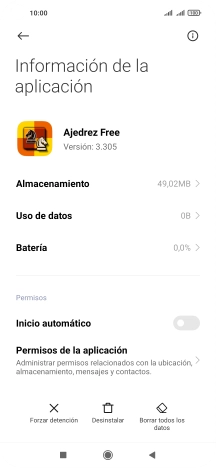 Pulsa la tecla de inicio para terminar y regresar a la pantalla de inicio.