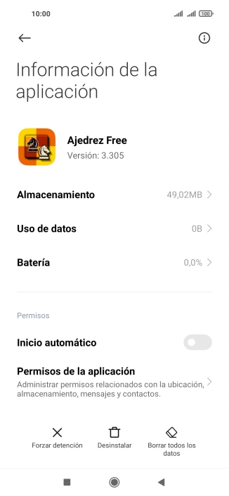 Pulsa la tecla de inicio para terminar y regresar a la pantalla de inicio.