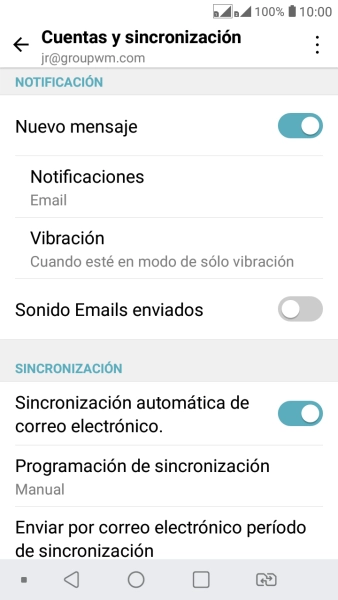 Pulsa el indicador junto a 
