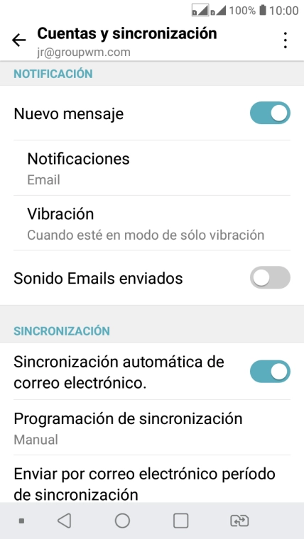 Pulsa el indicador junto a 