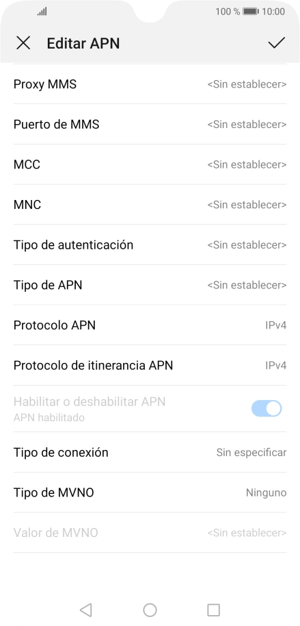Pulsa Tipo de APN.
