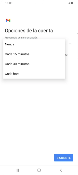 Pulsa el ajuste deseado.