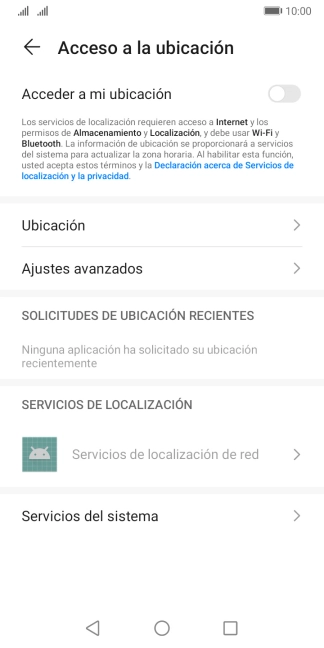 Pulsa el indicador junto a 