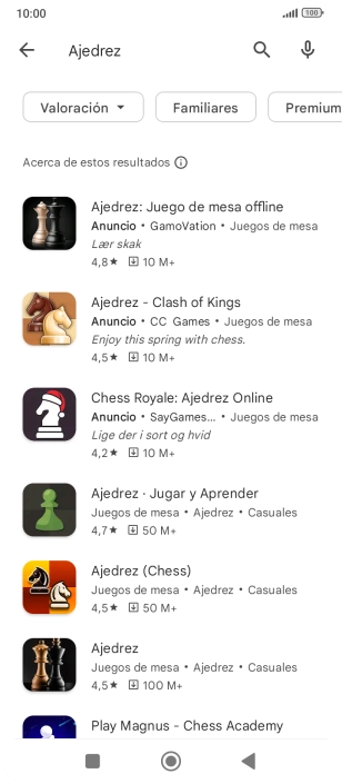 Pulsa la app deseada.