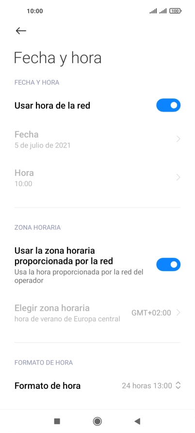 Pulsa la tecla de inicio para terminar y regresar a la pantalla de inicio.