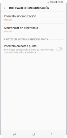 Pulsa Intervalo sincronización.