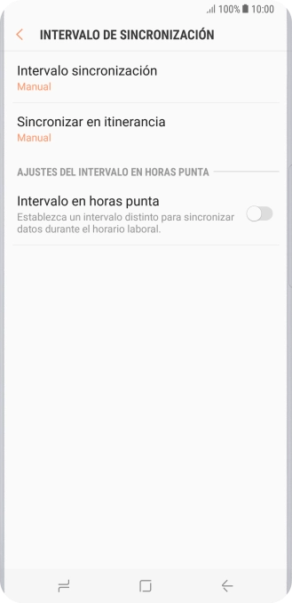 Pulsa Intervalo sincronización.