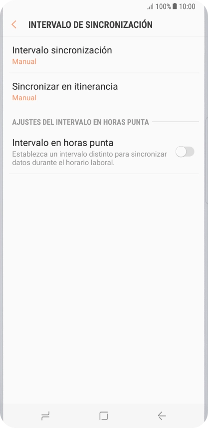 Pulsa Intervalo sincronización.