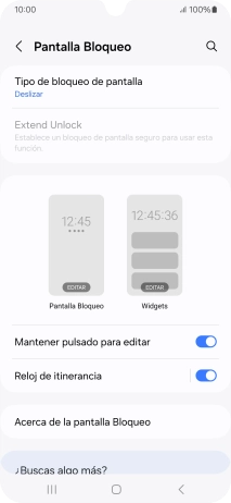 Pulsa Tipo de bloqueo de pantalla.