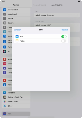 Pulsa Guardar. Ahora se ha configurado tu cuenta de correo electrónico. Si deseas seleccionar más ajustes del servidor de correo de entrada o de salida, continúa con los pasos siguientes.