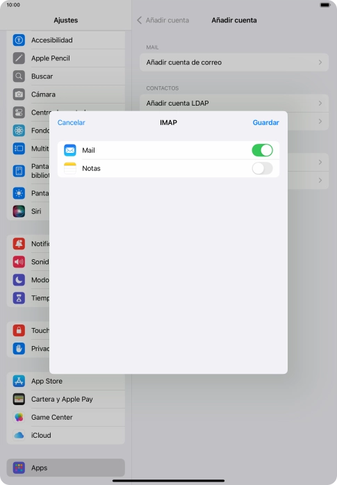 Pulsa Guardar. Ahora se ha configurado tu cuenta de correo electrónico. Si deseas seleccionar más ajustes del servidor de correo de entrada o de salida, continúa con los pasos siguientes.