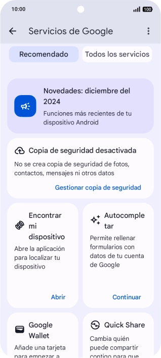 Pulsa Encontrar mi dispositivo.