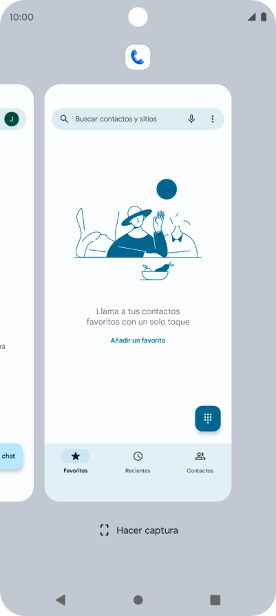Para cerrar una sola aplicación en ejecución, desliza el dedo hacia arriba sobre la aplicación deseada.