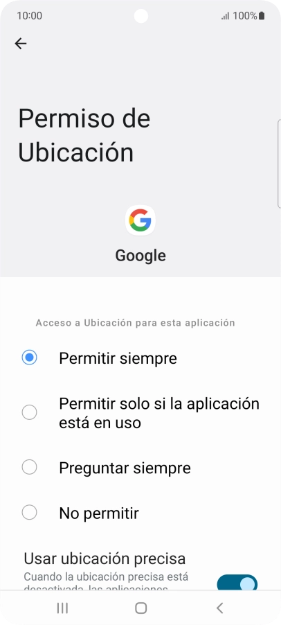 Pulsa el ajuste deseado.