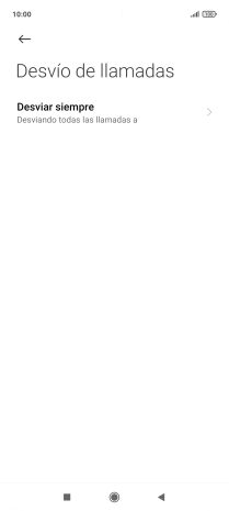 Pulsa el tipo de desvío deseado.