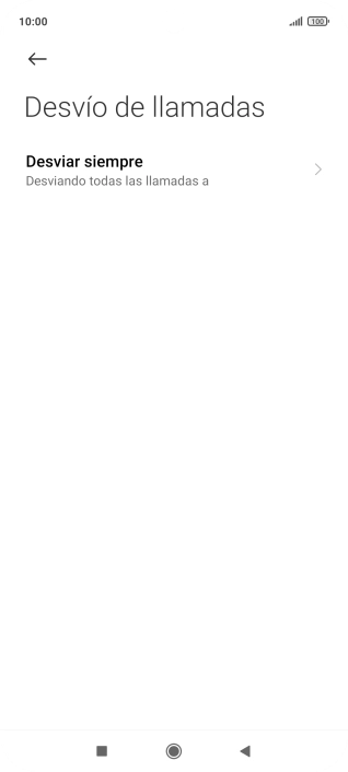 Pulsa el tipo de desvío deseado.