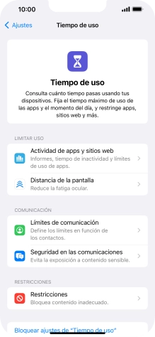 Pulsa Seguridad en las comunicaciones.